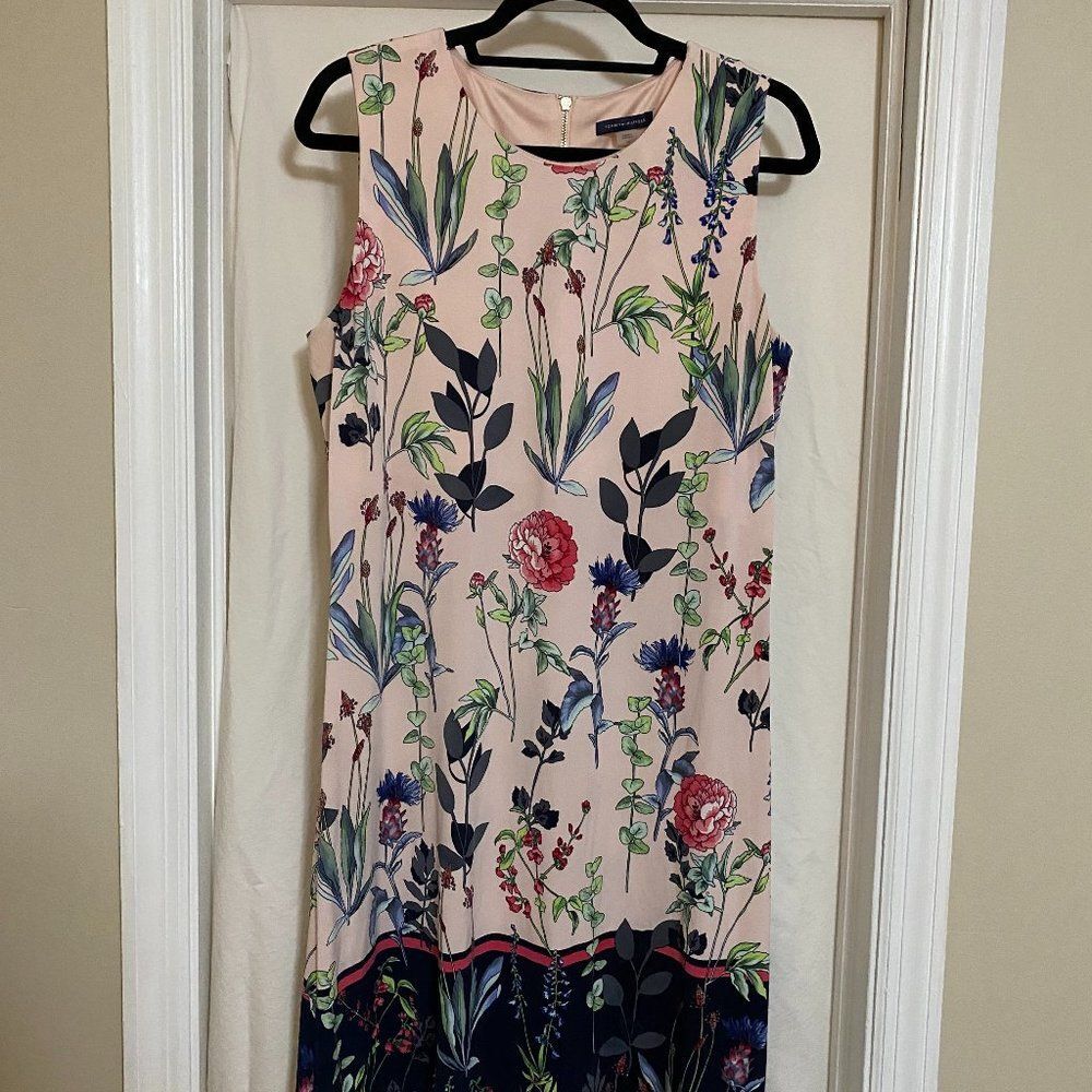 Tommy Hilfiger, Summer/Cocktail Party Dress, Pink (light) Blue, Green, Floral